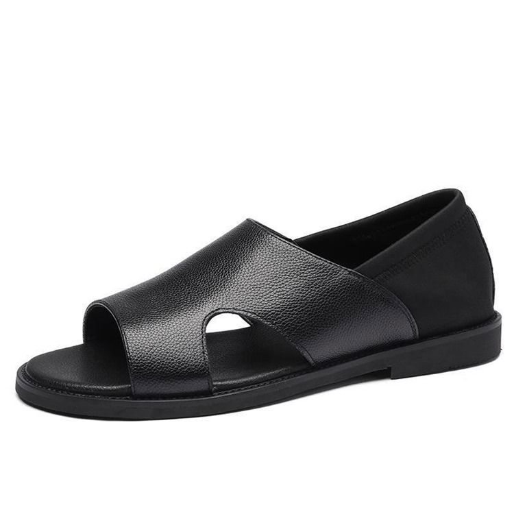 Herrklackar Plain Low-cut Övre Sandaler Med Öppen Tå