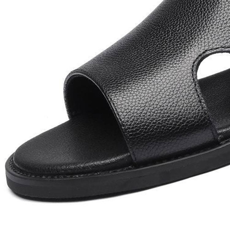 Herrklackar Plain Low-cut Övre Sandaler Med Öppen Tå