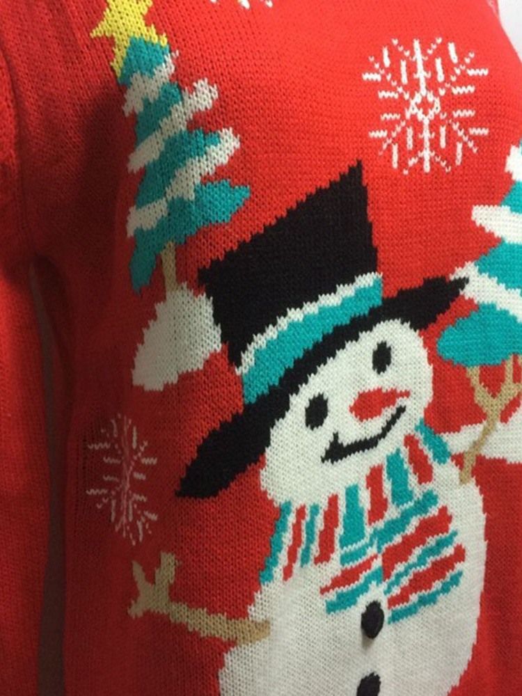 Damjul Regular Thin Broderi Fall Långärmad Tröja