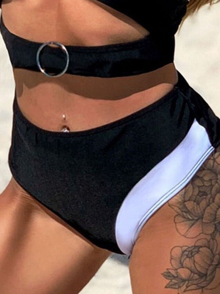 Tankini Set Plain Sexig Badkläder För Kvinnor
