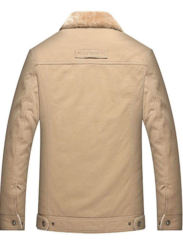 Mäns Letter Thick Lapel Slim Single-breasted Jacket