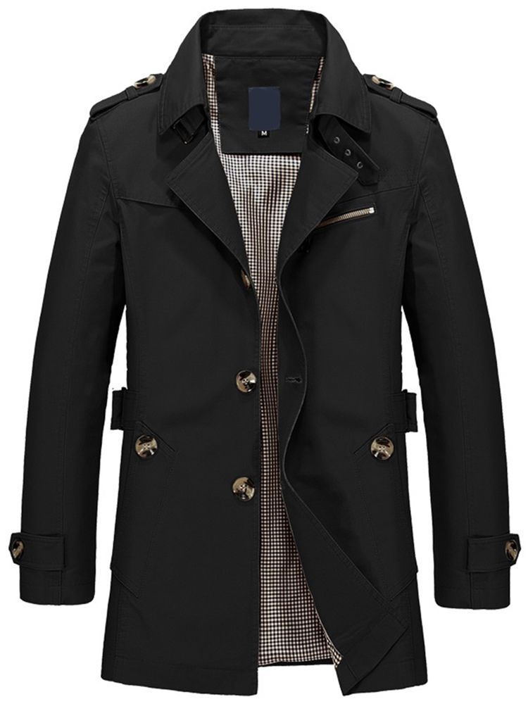 Omslag Enfärgad Enfärgad Vogue Herr Trenchcoat