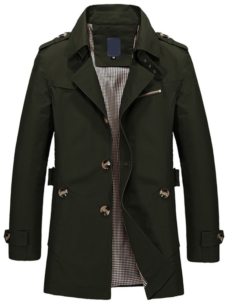 Omslag Enfärgad Enfärgad Vogue Herr Trenchcoat