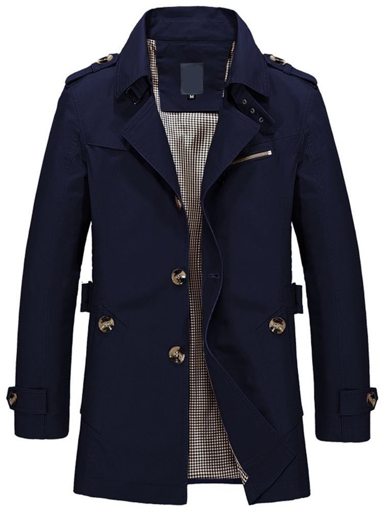 Omslag Enfärgad Enfärgad Vogue Herr Trenchcoat