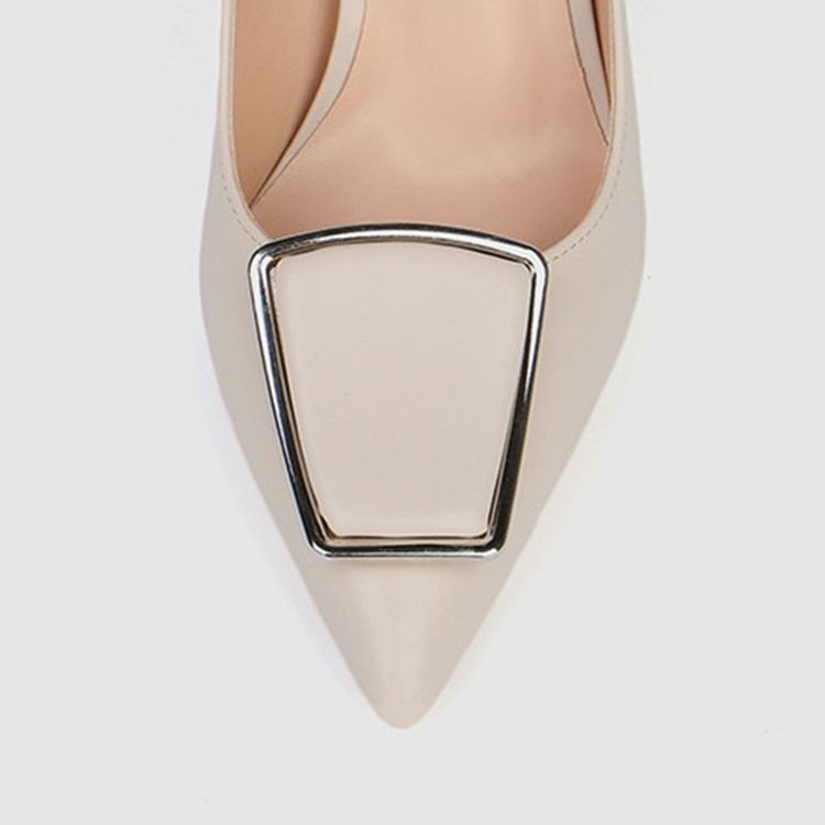 Kvinnor Plain Spetsig Tå Stilettklack Slip-on Pumps
