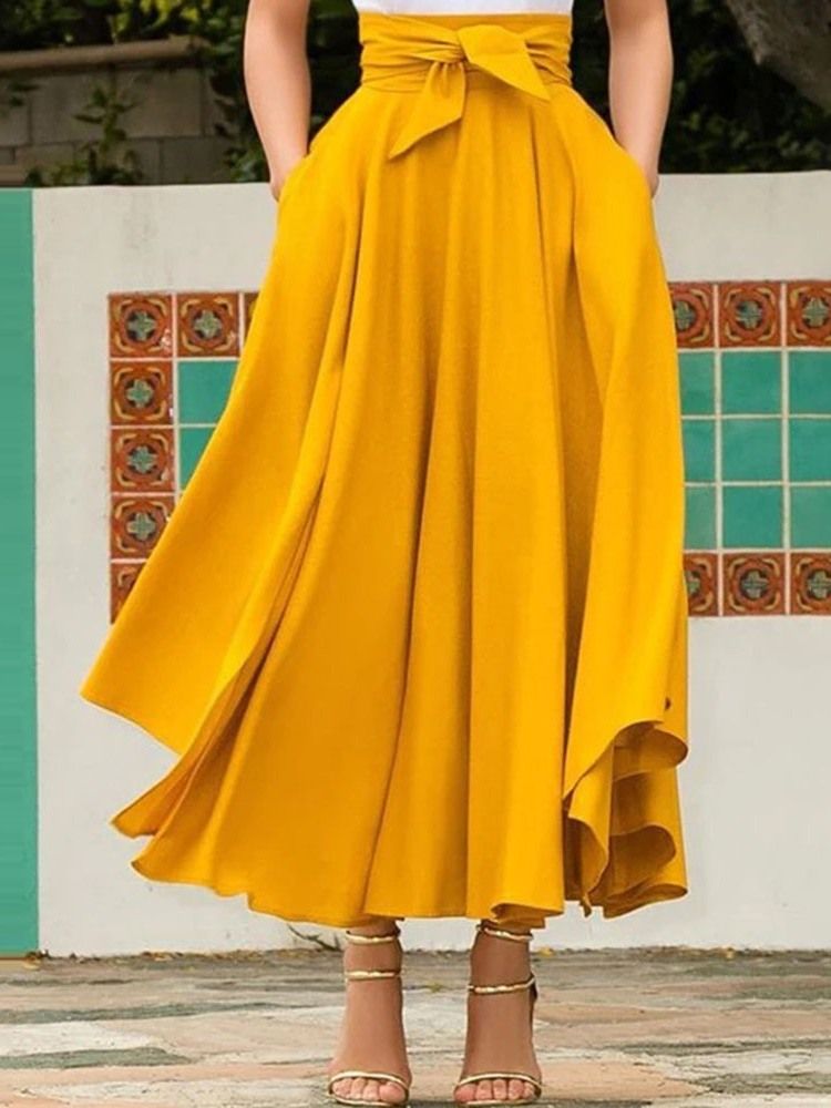 Expansion Ankle-length Plain Fashion Damkjol