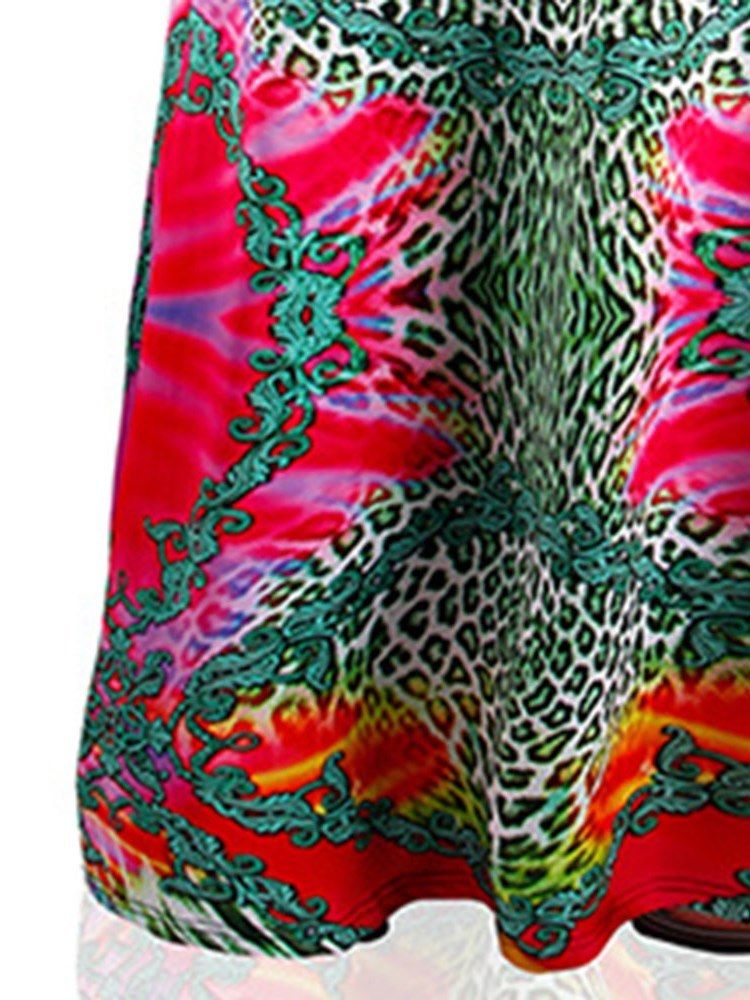 Print Floral A-line Kjol För Kvinnor