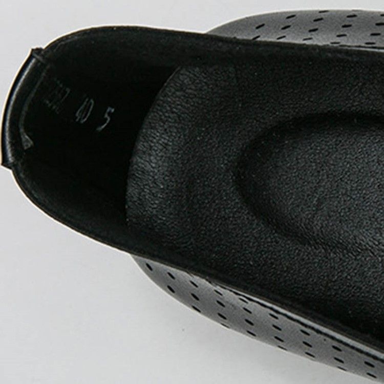 Hollow Fringe Color Block Slip-on Oxfords För Män