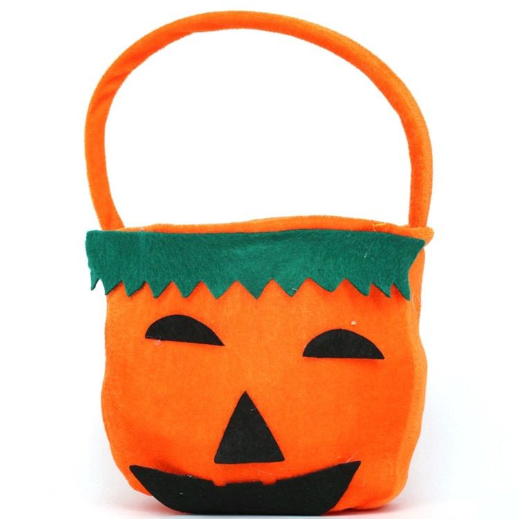 Halloween Kostym Pumpa Flanell Handväska
