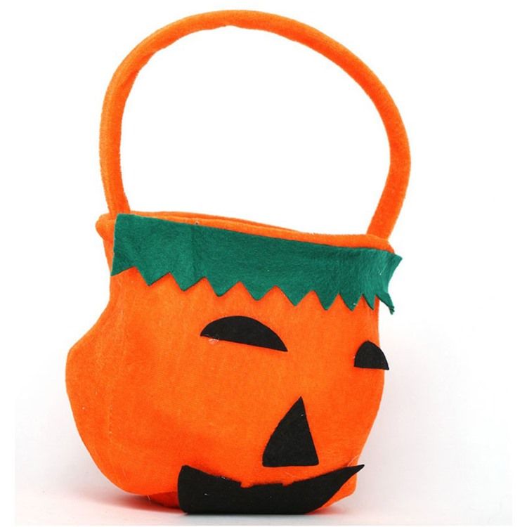Halloween Kostym Pumpa Flanell Handväska