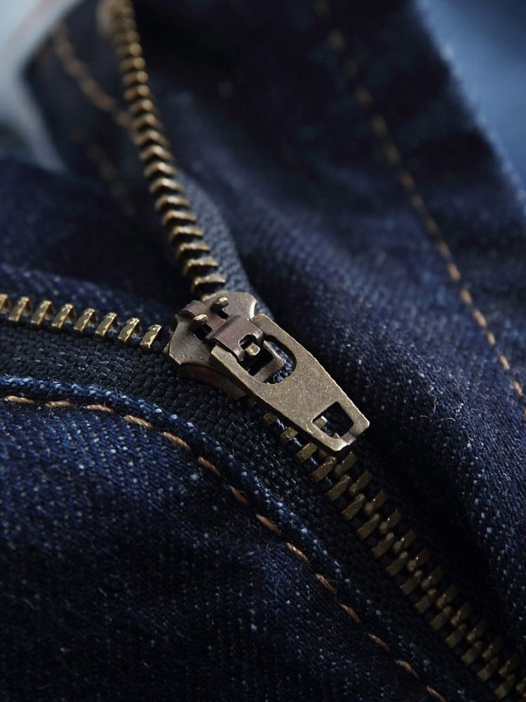 Hole European Mid Waist Denim Shorts För Män